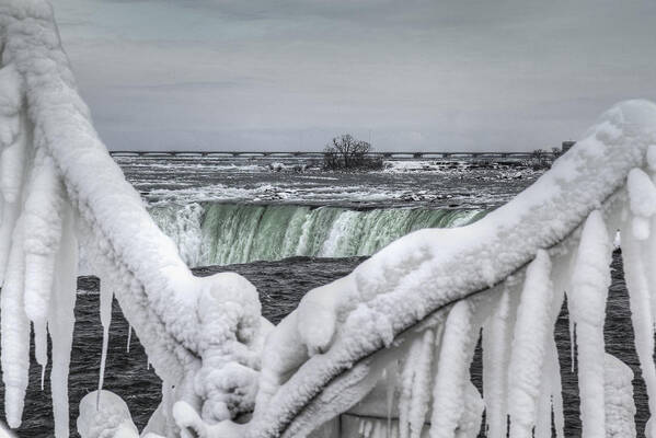 Canada Poster featuring the photograph Niagara Falls in the winter #1 by Nick Mares