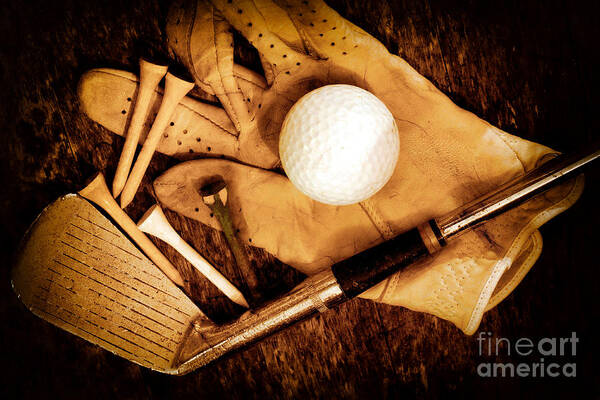 Golf Poster featuring the photograph We Are Not Old We Are Vintage by Charline Xia