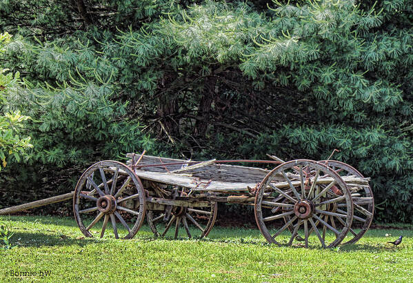 Wagon Poster featuring the photograph Old Wagon #3 by Bonnie Willis