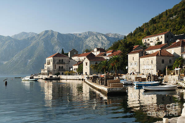 Perast Poster featuring the photograph Perast Village Near Kotor In Montenegro #1 by JM Travel Photography