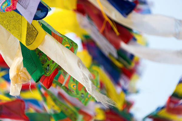 Buddhism Poster featuring the photograph Prayer flags #1 by Dutourdumonde Photography