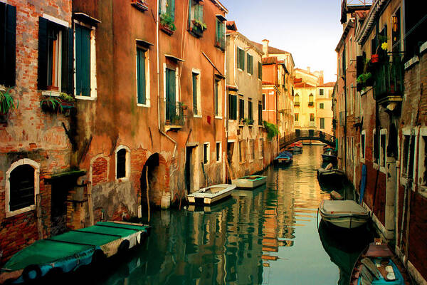 Italy Poster featuring the photograph Reflections of Venice #1 by Cliff Wassmann