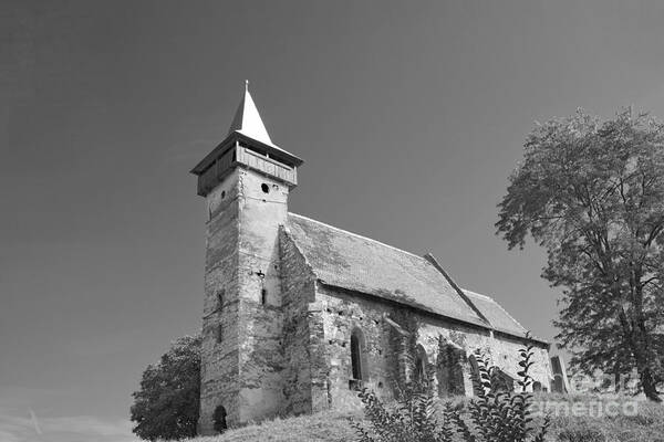 Santimbru Reformed Church Poster featuring the photograph Santimbru reformed church #1 by Gabriela Insuratelu