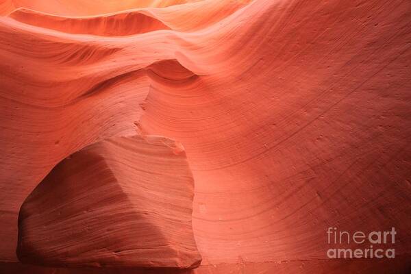 Arizona Slot Canyon Poster featuring the photograph The Lone Rock #1 by Adam Jewell