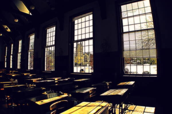 Groton School Poster featuring the photograph The School Room #1 by Marysue Ryan