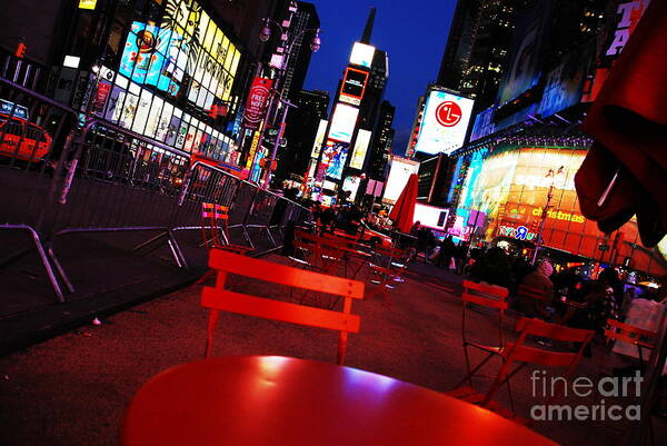 New Poster featuring the photograph Times Square #1 by Jonas Luis
