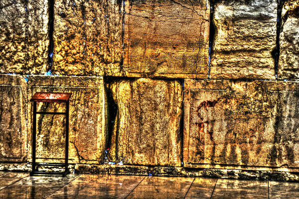 Western Wall Poster featuring the photograph Wailing Wall #2 by Doc Braham