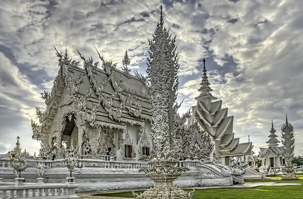 Amazing Poster featuring the photograph White Temple by Maria Coulson