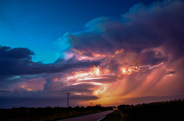 Stormscape Poster featuring the photograph Wicked Good Nebraska Supercell #20 by NebraskaSC