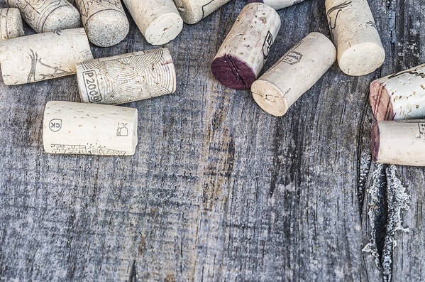 Alcohol Poster featuring the photograph Wine corks #1 by Paulo Goncalves