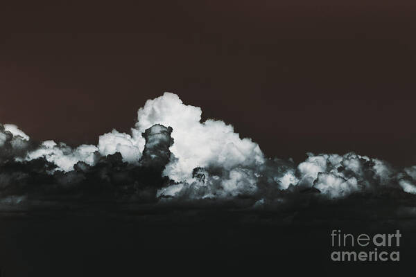 Clouds Poster featuring the photograph Words Mean More At Night #2 by Dana DiPasquale