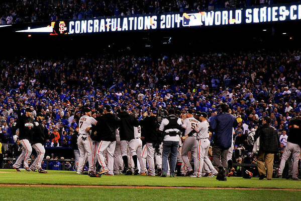 American League Baseball Poster featuring the photograph World Series - San Francisco Giants V #1 by Ezra Shaw