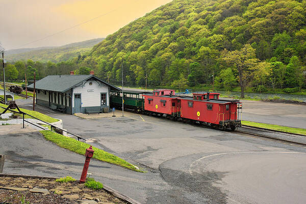 Cass Scenic Railroad Poster featuring the photograph Cass Scenic Railroad #11 by Mary Almond