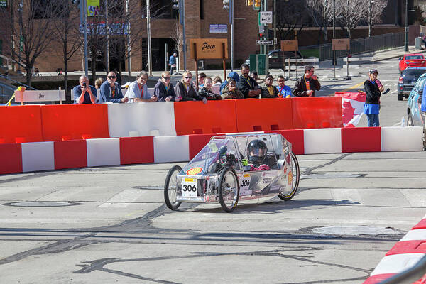 Small Group Of People Poster featuring the photograph Fuel-efficient Vehicle Competition #12 by Jim West