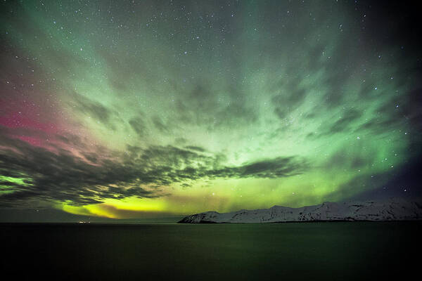 Aurora Poster featuring the photograph Aurora borealis #3 by Frodi Brinks