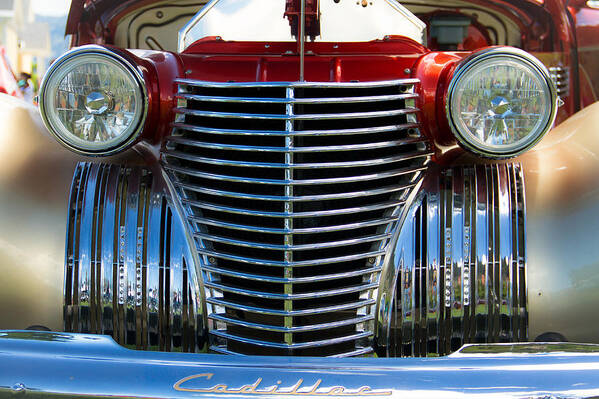 Coupe Poster featuring the photograph 1940 Cadillac Coupe front view by Eti Reid