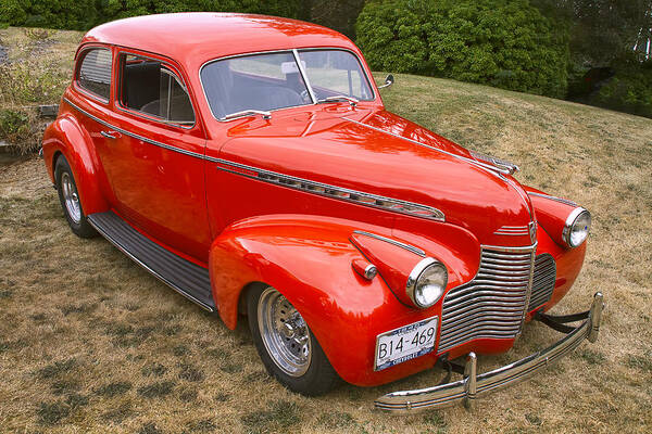 Classic Cars Poster featuring the photograph 1940 Chevrolet 2 Door Sedan by Peggy Collins