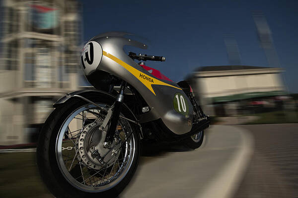 Motorcycle Poster featuring the photograph 1961 Honda RC163 Replica by William Jones