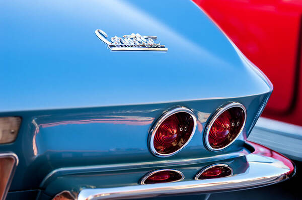 1967 Chevrolet Corvette Poster featuring the photograph 1967 Chevrolet Corvette Taillights by Jill Reger