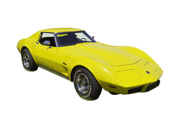 Car Poster featuring the photograph 1975 Corvette Stingray Sportscar by Keith Webber Jr