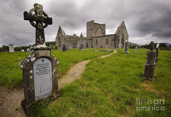 County Mayo Poster featuring the photograph Burrishoole Friary, Ireland #2 by John Shaw