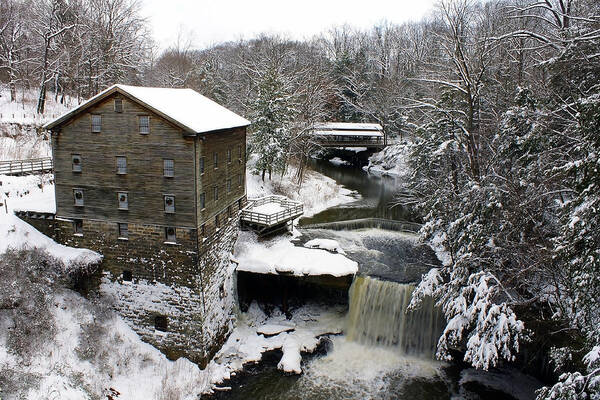 Lanterman's Mill Poster featuring the photograph Lantermans Mill #1 by Michelle Joseph-Long