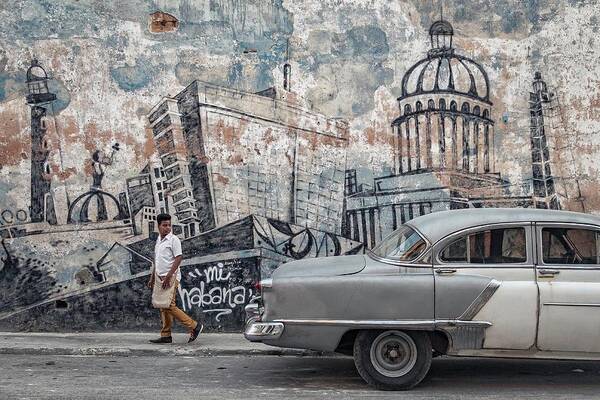 Havana Poster featuring the photograph Malecon #2 by Andreas Bauer