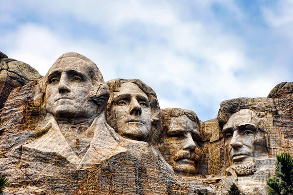 Mount Poster featuring the photograph Mount Rushmore Monument by Olivier Le Queinec