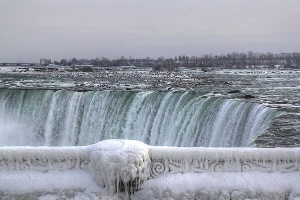 Canada Poster featuring the photograph Niagara Falls in the winter #2 by Nick Mares