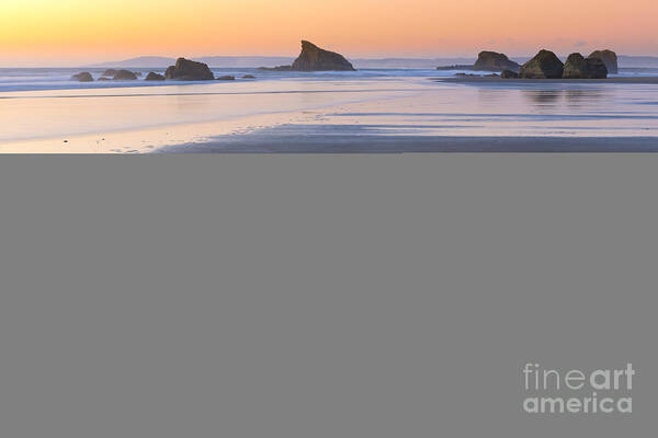 Nature Poster featuring the photograph Sea Stacks At Sunset #2 by John Shaw