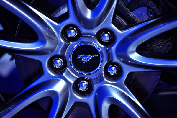 Svt Poster featuring the photograph 2013 Ford Mustang GT Wheel by Gordon Dean II