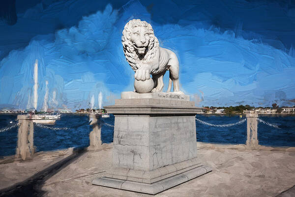 Bridge Of Lions Poster featuring the photograph Bridge of Lions St Augustine Florida by Rich Franco