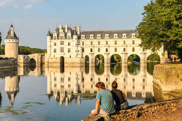 France Castle Chenonceau Architecture Loire Chateau Valley Medieval French Building Renaissance Tower Landmark Famous History Garden River Culture Travel Exterior Tourism Traditional Royal Chenonceaux Historic House Heritage Water Historical Facade Chateaux Ancient Park View Nobility Cher Majestic Unesco Stone Mansion Outdoor Landscape Estate Destination Fortress Ornate Elegant Outdoors Picturesque Marble Holiday Aristocratic Scenic Loire Valley Vacation Vacations Touristic Grand Vintage Arches Poster featuring the photograph Chateau Chenonceau #2 by Mick Flynn