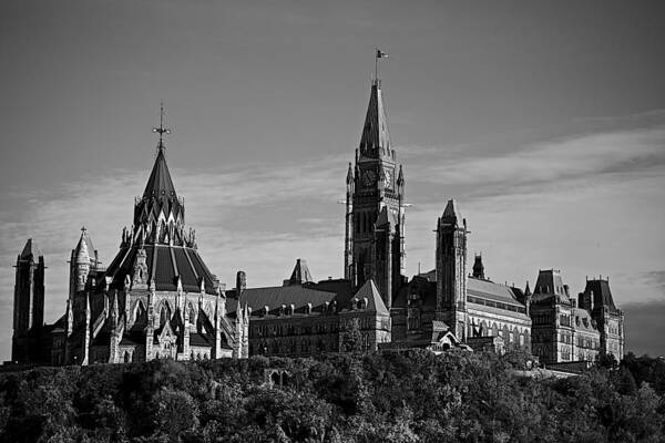 Parliament Poster featuring the photograph Parliament of Canada #3 by Prince Andre Faubert