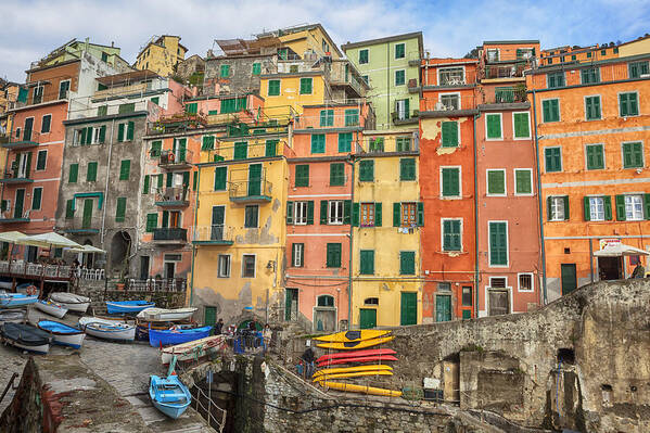 Riomaggiore Poster featuring the photograph Riomaggiore #3 by Joana Kruse