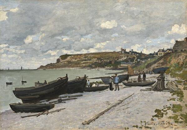 Claude Monet Poster featuring the painting Sainte-Adresse #2 by Claude Monet