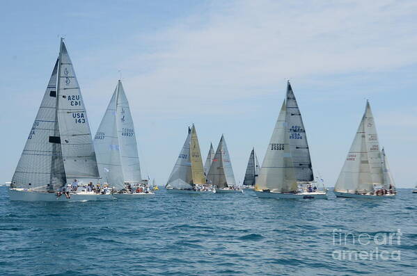 2013 Poster featuring the photograph Sailboat Race #6 by Randy J Heath