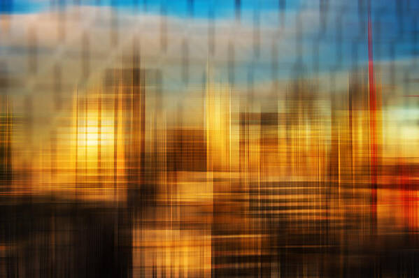 Abstract Poster featuring the photograph Blurred abstract colorful background #5 by Matthew Gibson