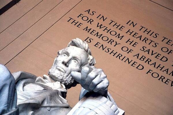 Washington Poster featuring the photograph Lincoln Memorial #5 by Kenny Glover