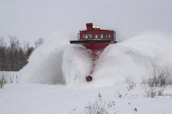 Canadian Pacific Snow Plow Poster featuring the photograph Canadian Pacific snow plow #6 by Nick Mares