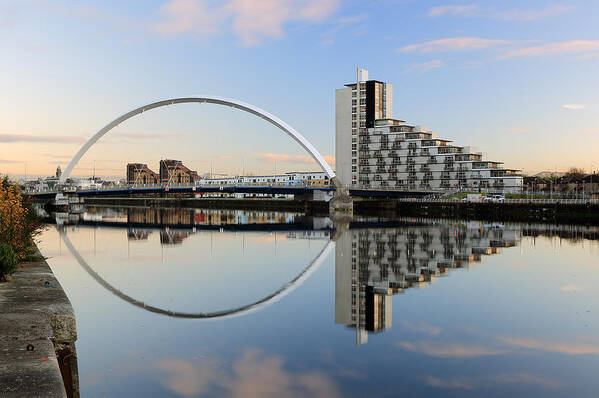 Clyde Arc Glasgow Poster featuring the photograph Glasgow Clyde Arc #6 by Grant Glendinning