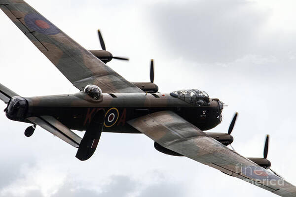 Avro Poster featuring the photograph Lancaster Bomber #6 by Airpower Art