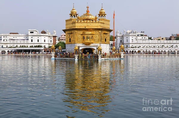 Amritsar Poster featuring the photograph The Golden Temple at Amritsar India #6 by Robert Preston