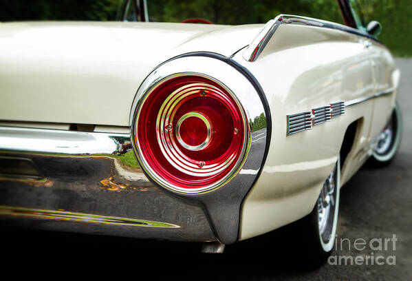 1962 Poster featuring the photograph 62 Thunderbird Tail Light by Jerry Fornarotto