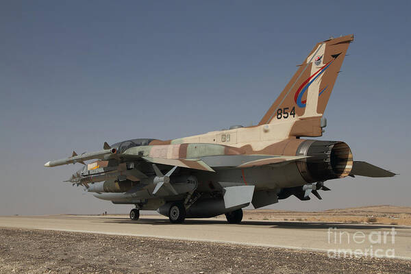 Ramon Air Base Poster featuring the photograph An F-16i Sufa Of The Israeli Air Force #7 by Ofer Zidon