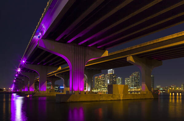Architecture Poster featuring the photograph Miami Downtown Skyline #7 by Raul Rodriguez