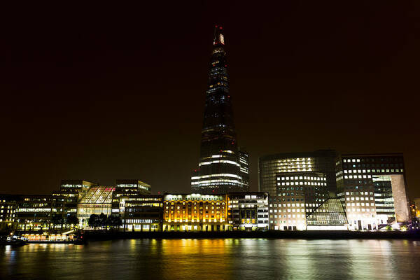 The Shard Poster featuring the photograph South Bank London #9 by David Pyatt