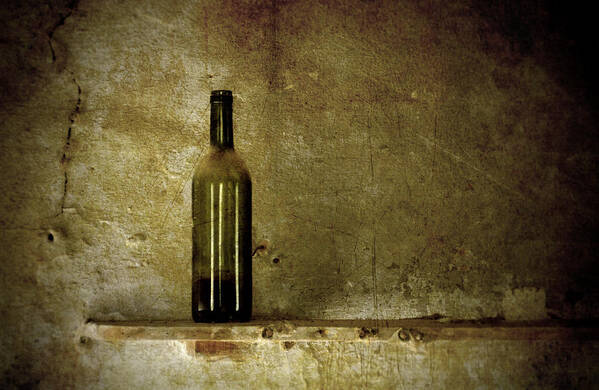 Lonely Poster featuring the photograph A lonely bottle by RicardMN Photography