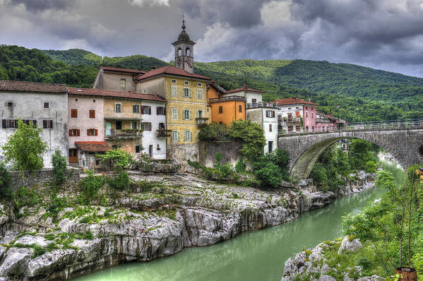 River Poster featuring the photograph A Picturesque Village by Uri Baruch