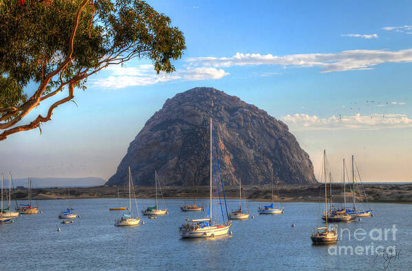 Bay View Poster featuring the photograph A Pleasant Day in Morro Bay by Mathias 